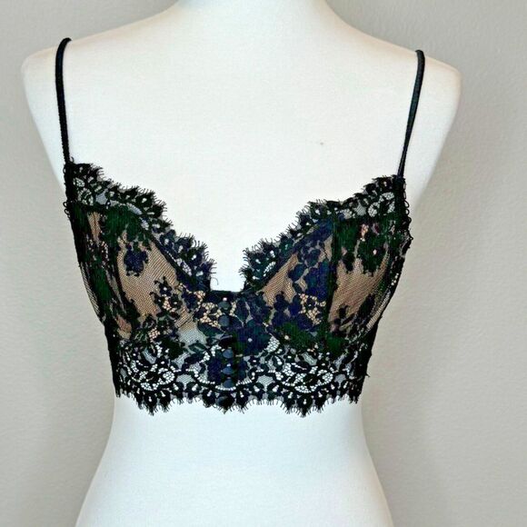 For Love And Lemons Other - For Love & Lemons x Victoria's Secret Faye Lace Bra Bralette SMALL Black Sexy